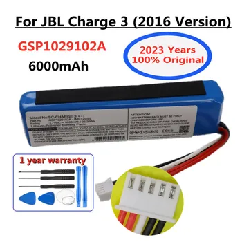 100% Оригинальный Аккумулятор Динамика плеера 6000 мАч Для JBL Charge 3 (версия 2016) GSP1029102A Special Edition Bluetooth Audio Bateria