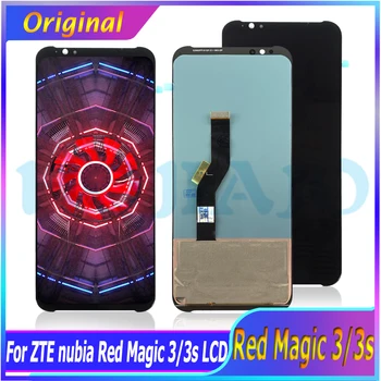 100% Протестировано Для ZTE Nubia Red Magic 3 NX629j ЖК-дисплей + Сенсорный Экран Хорошего качества Дигитайзер В Сборе Для Red Magic 3S NX629js