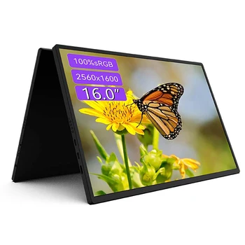 16 Дюймов 2.5 K Сенсорная Панель 1080P Сенсорный Портативный Монитор 2560*1600 HDR RGB Сверхлегкий Дисплей IPS Игровой Экран для Ноутбука