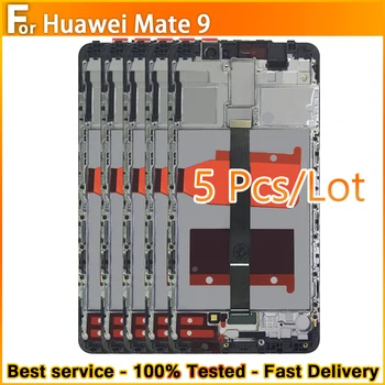 5 шт./Дисплей для Huawei Mate 9 MHA-L 09 MHA-L29 ЖК-дисплей С сенсорным экраном Digitizer Для Huawei Mate 9 Замена 100% Тест