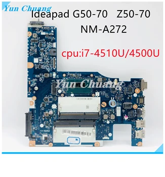 5B20G45461 для LENOVO Ideapad G50-70 материнская плата ноутбука ACLU1/ACLU2 NM-A272 с процессором I7-4510U/4500U Материнская плата протестирована НОРМАЛЬНО