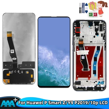 6,59 Дюйма для Huawei Y9 Prime 2019/P Smart Z ЖК-дисплей STK-LX1 с сенсорным экраном и цифровым преобразователем в сборе