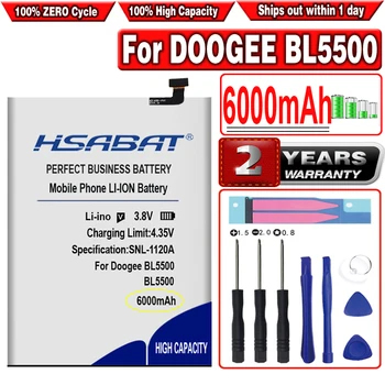 HSABAT 6000 мАч BAT18735500 Аккумулятор для DOOGEE BL5500 Lite 4G 6,19 