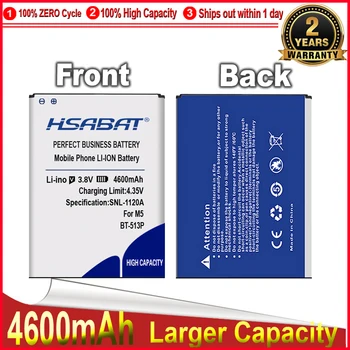 HSABAT BT-513P 4600 мАч для аккумулятора Leagoo M5, смарт-аккумулятор для мобильного телефона, бесплатная доставка + номер для отслеживания