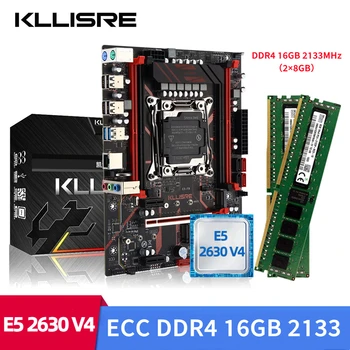 Kllisre kit материнская плата xeon x99 E5 2630 V4 CPU 2шт X 8 ГБ = 16 ГБ 2133 МГц памяти DDR4 ECC