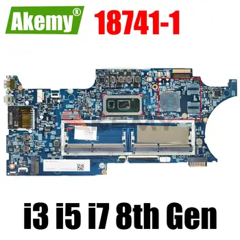 L50971-601 Для HP X360 15-DQ 18741-1 448.0GC02.0011 Материнская плата ноутбука С процессором i3 i5 i7 8-го поколения 100% Протестирована