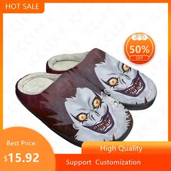 Ryuk Horror Halloween Death Note Домашние хлопчатобумажные тапочки на заказ, мужские Женские сандалии, плюшевая повседневная обувь для согревания, термоботинки