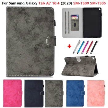 SM-T500 T505 Чехол для планшета Samsung Galaxy Tab A7 Чехол 10,4 дюйма 2020 из искусственной кожи Etui Для Samsung Tab A7 2020 Чехол в виде ракушки