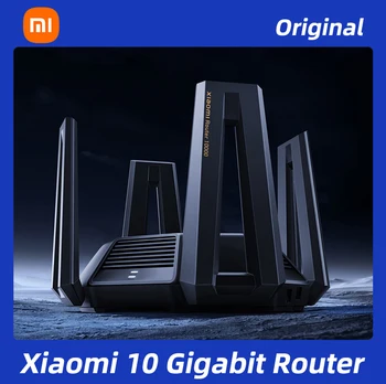 Xiaomi 10 Гигабитный Маршрутизатор WIFI Трехдиапазонный Двойной Сетевой Порт 10G 2 ГБ Оперативной памяти 3-Полосный 12-Канальный Усилитель Сигнала USB 3.0 Беспроводная Сетка
