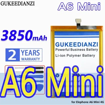 Аккумулятор большой емкости GUKEEDIANZI A6mini 3850mAh для мобильного телефона Elephone A6 Mini 4G Bateria