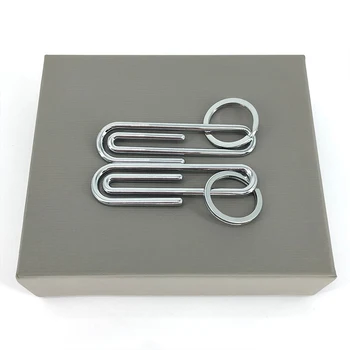 Брелок для ключей TB THOM Металлический, из цельного серебра, Брелок для скрепок 2022 Модный автомобильный брелок для ключей Подарок на день рождения Аксессуары для рюкзаков Брелки для ключей