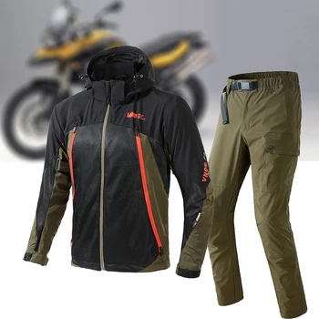 Водонепроницаемая мотоциклетная куртка, толстовки на молнии, Chaqueta Moto, куртка для езды на мотоцикле, брюки, костюм с защитным снаряжением