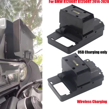 Для BMW R1200RT R1200 RT R1250RT 2014-2020 2019 Беспроводное Зарядное Устройство Навигационный Кронштейн Для Мобильного Телефона Крепление Для Зарядки через USB Мотоцикла