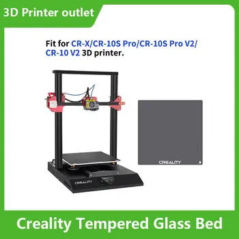 Кровать из закаленного стекла Creality для платформы 3D-принтера 310*310 мм с 4шт Стеклянным зажимом для CR-X/CR-10S Pro/CR-10S Pro V2/CR-10 V2