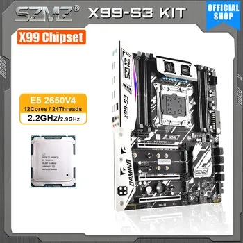 Материнская плата SZMZ X99 С низким энергопотреблением, Многоядерный Многопоточный комплект Xeon V4 Подходит для creators assembly e5 2650 v4 LGA 2011 V3 Set