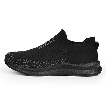 Новые мужские модные повседневные спортивные туфли большого размера на толстой подошве, мужские сетчатые дышащие мужские лоферы, вулканизированная обувь