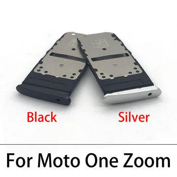 Новый Держатель Micro Nano SIM-карты, держатель лотка, гнездо адаптера для Motorola Moto One Zoom, Лоток для SIM-карты, Держатель SD-слота + Pin-код