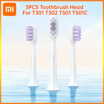 Оригинальная Головка Электрической Зубной Щетки Xiaomi Mijia Чувствительного типа 3ШТ для T301 T302 T501 T501C Smart Sonic Toothbrush 3D Brush Head