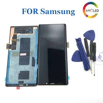 Оригинальная замена SAMSUNG GALAXY Note 9 LCD Note9 ЖК-дисплей N960D N960F сенсорный ЖК-экран с рамкой