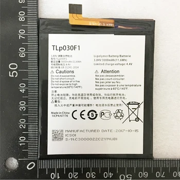 Оригинальный сменный аккумулятор TLP030F1 подходит для телефона BlackBerry DTEK60 BBA100-2 030F1 3000 мАч встроенный новый аккумулятор