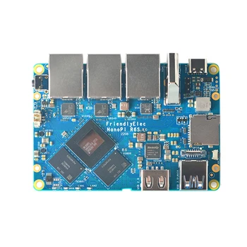 Плата разработки NanoPi R6S Rockchip RK3588S 8GB + 32GB EMMC Duals 2.5G + Гигабитная мини-Плата разработки, Поддерживающая 8K 60P