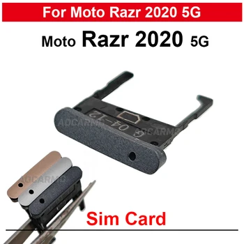 Черный Серебристый Золотой Sim-карта для Motorola Moto Razr 2020 5G Sim-лоток Держатель Гнездо для ремонта запасных частей